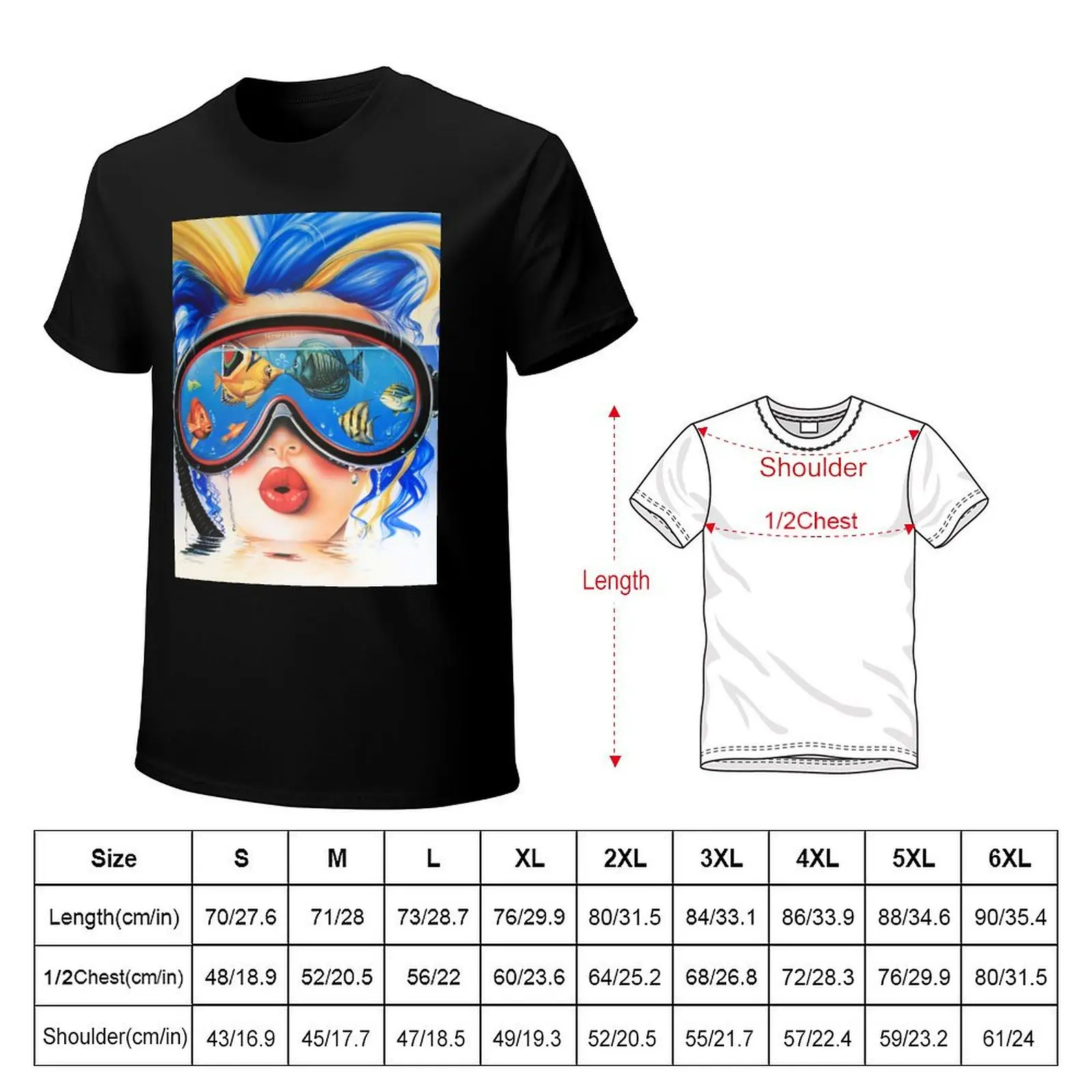 Retro 80s Tempered Summer Vibes Airbrush T-Shirt Large Size Casual Short Sleeve Top