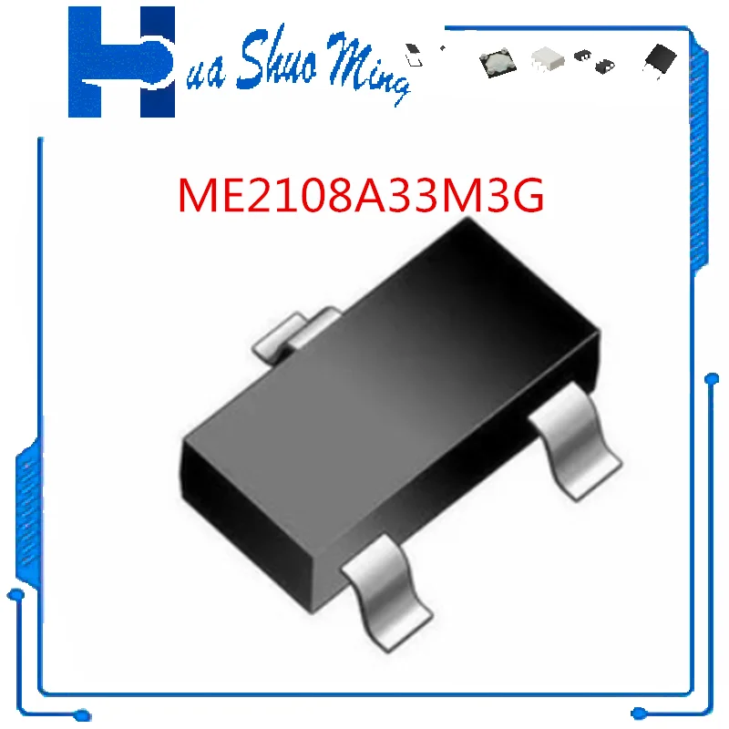 10 قطعة/الوحدة ME2108A33M3G ME2108A SOT23 #1