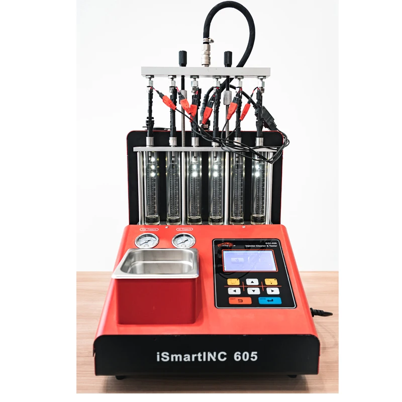 CNC 605A Fuel Cleaner and Tester Professional 6 Cylinders Ultrasonic GDI EFI SFI Injector Systems Cleaning