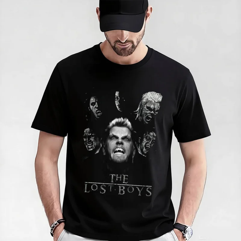 

80s Vampire Horror Movie The Lost Boys Gift T-shirts Santa Carla Boys Graphic Clothes 0521 Short Sleeve All size Tops S-6XL