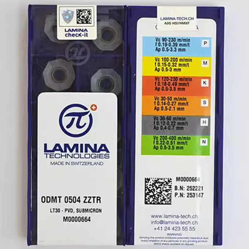 ODMT0504ZZTR LT30/ODMT060508TN LT30/ODMW060508TN/OFMT050405TR/OFMT050408TR/OFMT05T305TN/OFMT05T308TN LT30 لامينا CNC إدراج #6