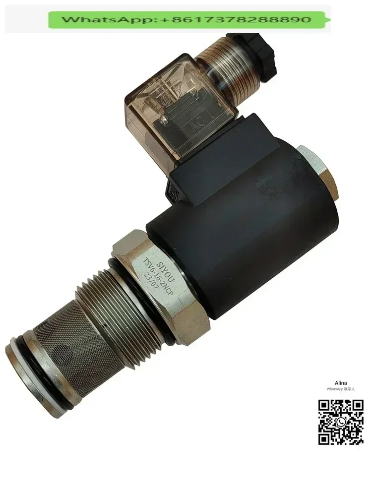 Cartridge hydraulic electric check valve Threaded solenoid valve 2-position 2-way two-way normally closed and normally open