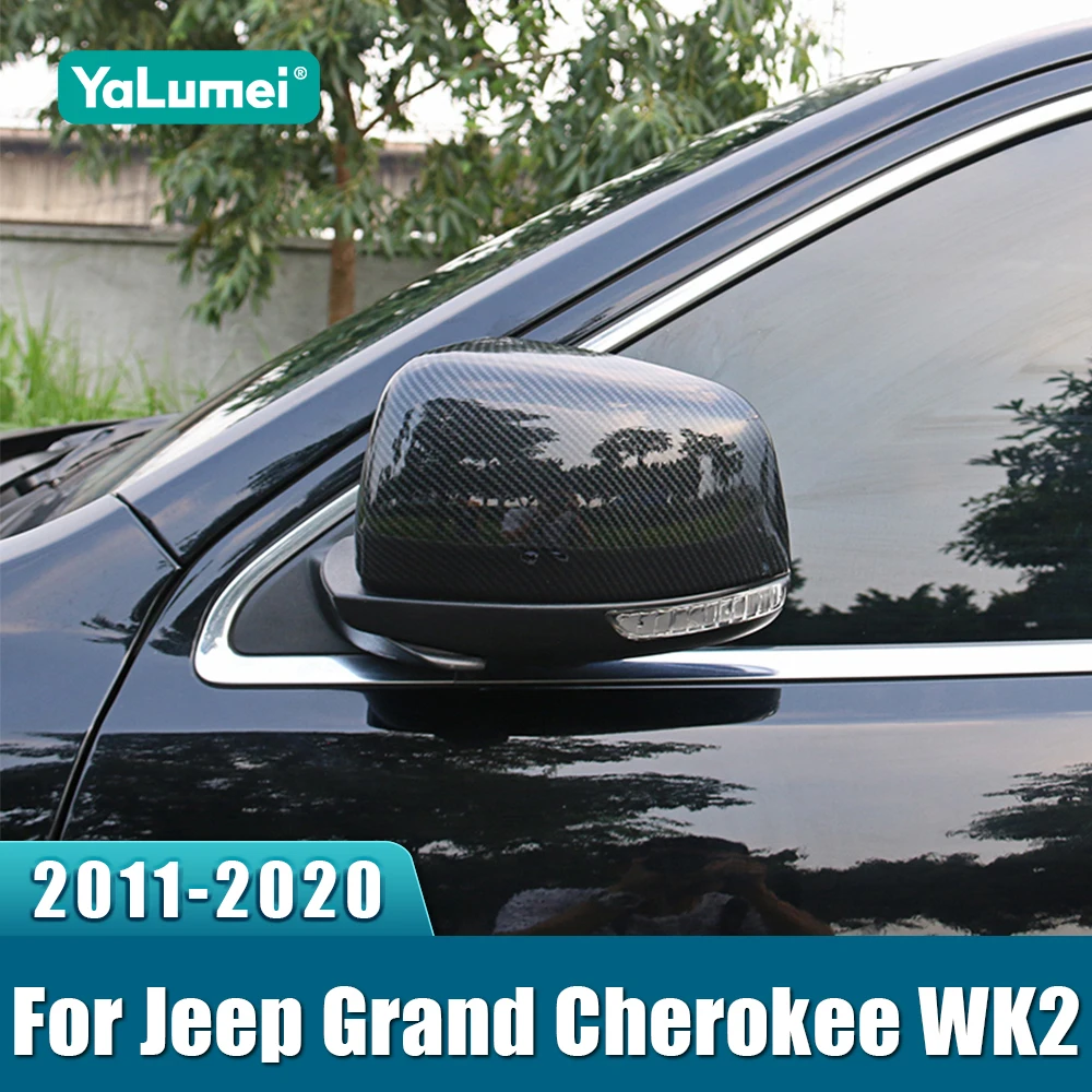 

For Jeep Grand Cherokee WK2 2011 2012 2013 2014 2015 2016 2017 2018 2019 2020 ABS Car Rear View Side Mirror Cover Case Trims