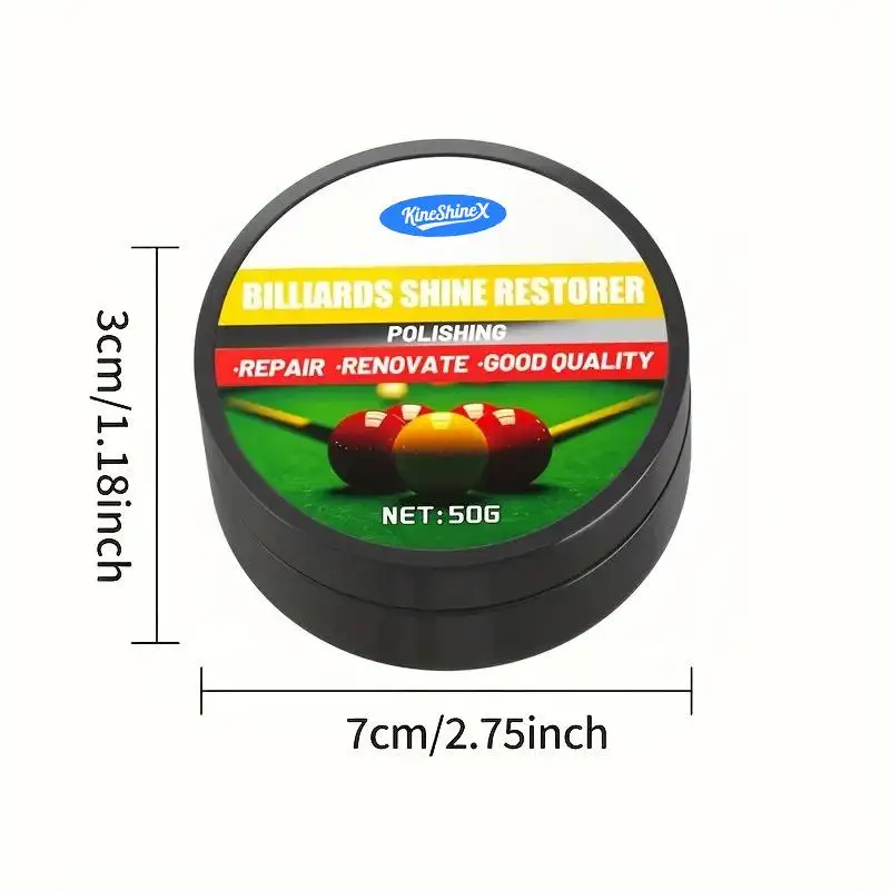 

Многофункциональный воск для чистки бильярдных шаров 50 г и полировочная губка: удаляет пожелтение, сохраняет шары в идеальном состоянии