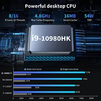 NEW Core I9-10980HK/N150 Portable Mini PC Computer Windows 11 32GB DDR4 1/2TB SSD Gaming Computer WiFi 6 Office Mini Desktop 2