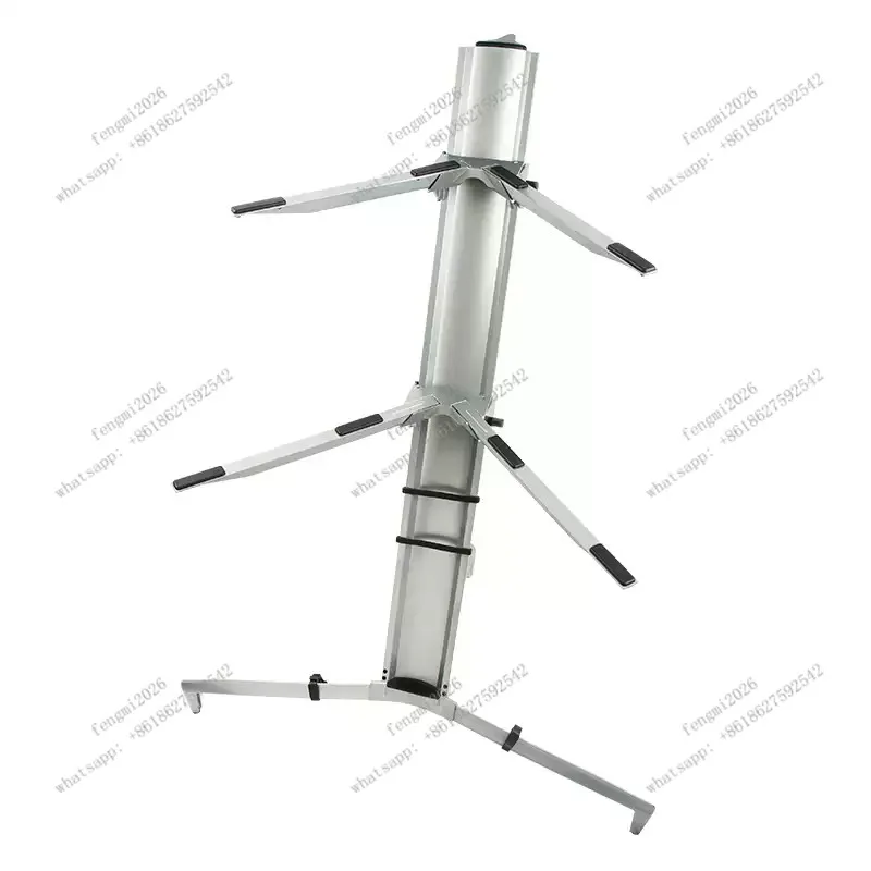 Universal Double Layer Keyboard Stand Aircraft Rack for Electronic Piano & Synthesizer