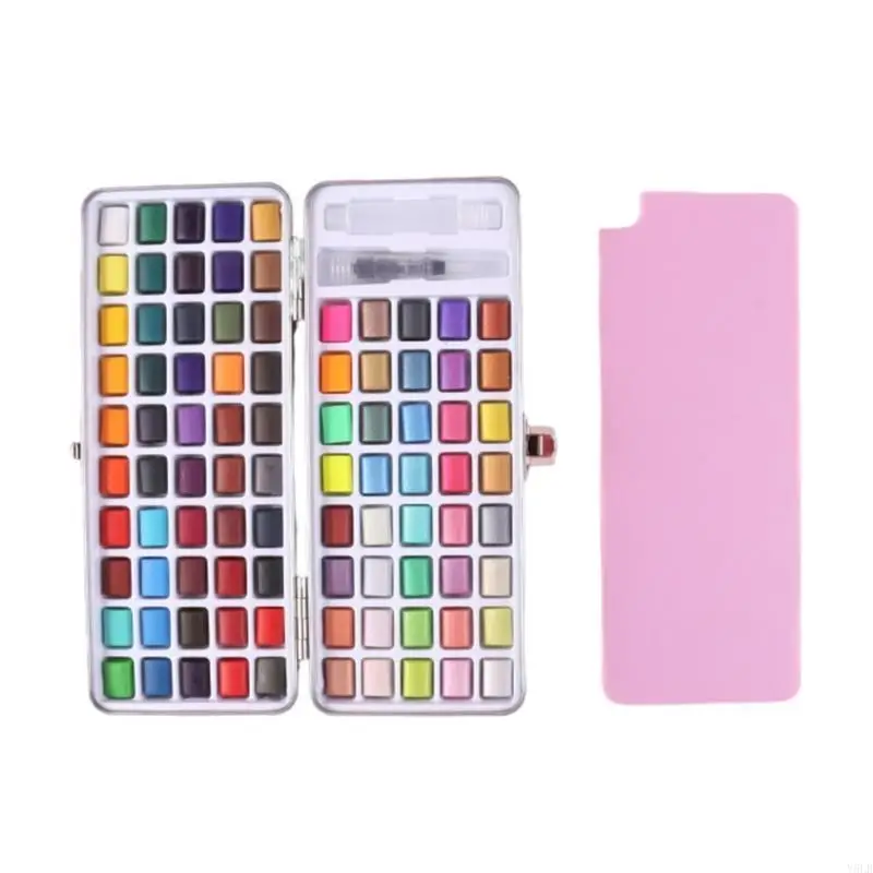 Y5LB 50/72/90/100 لون مجموعة الطلاء بالألوان المائية لوازم الرسم بيرليسسينت الصباغ الصلبة مجموعة الطلاء بالألوان المائية