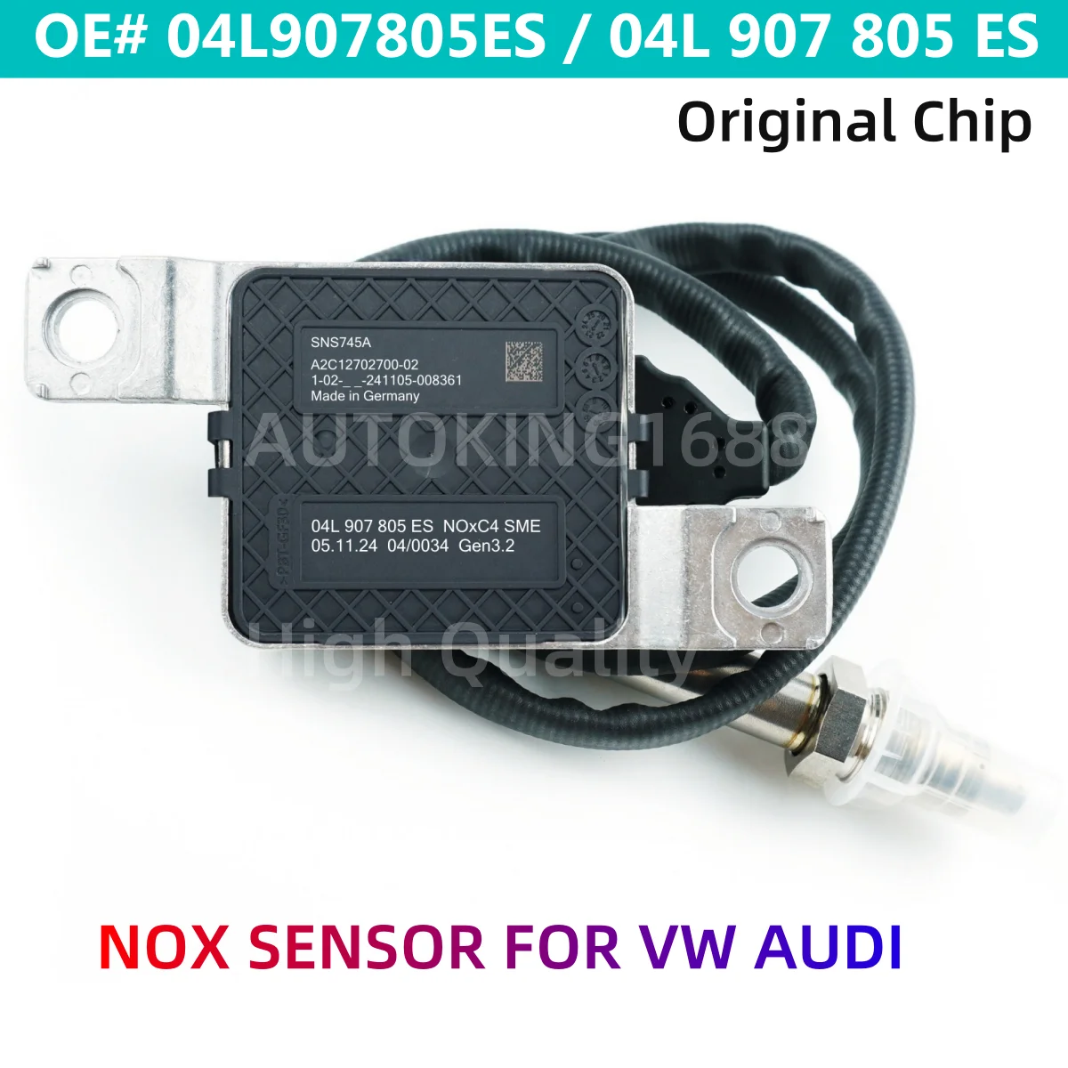 

04L907805ES 04L 907 805 ES Новый датчик оксида азота NOX для VW Passat B8 Arteon Skoda Superb