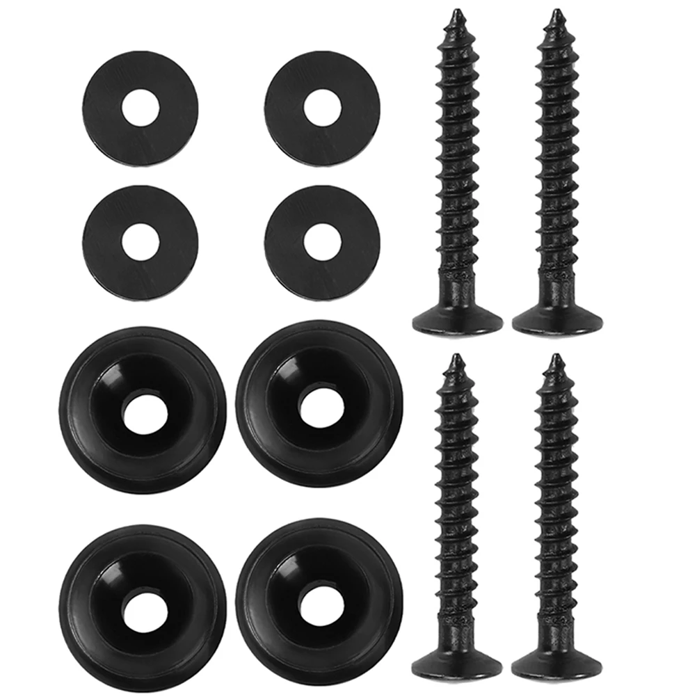 

4 Set Guitar Strap Buckle Key Lock Acoustic Buttons Electric Straps Locks Locking System Accessories