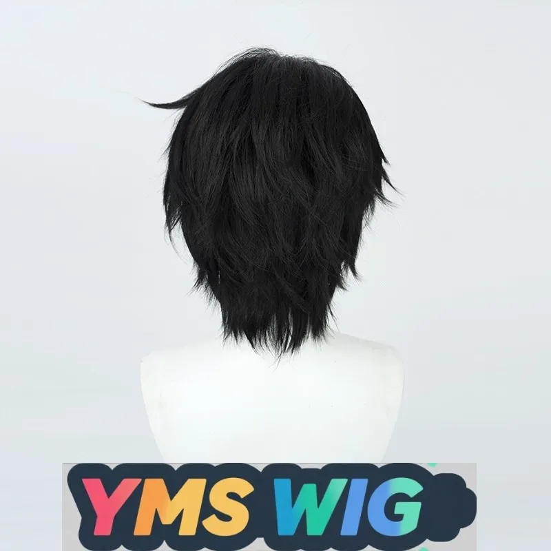【YMS WIG】Identity V Prophet Darkness Cosplay Wig Black Daily Men White Split Styling Clip