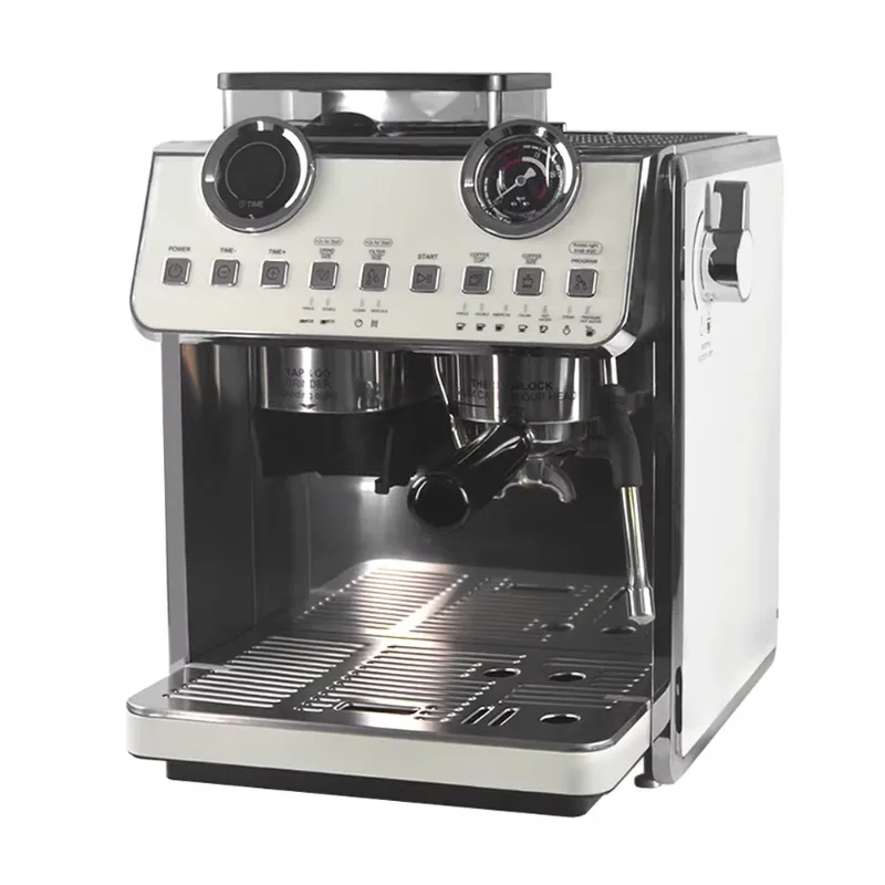 oo-Espresso Coffee Maker 20Bar Double Boilers Dual Pumps Italian Coffee Machine Automatic Coffee Machine With Grinder