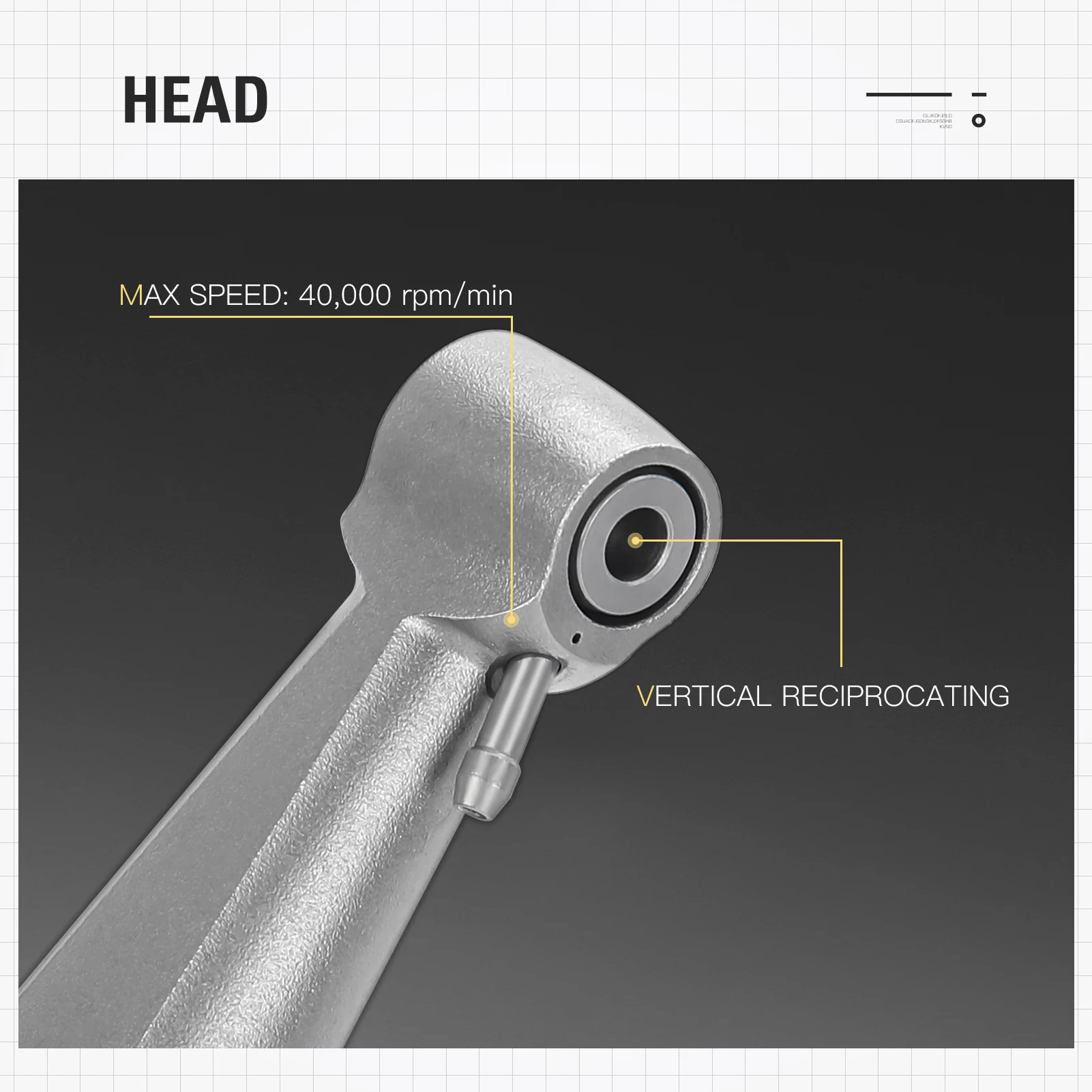 AZDENT Dental 1:1/4:1 Interproximaler Streifenkontra-Winkelstück für kieferorthopädische Zahnlückenmessung – Detail 17