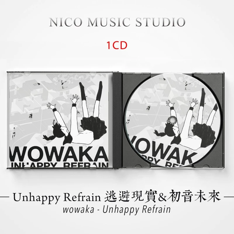 

JP Hitorie Wowaka Music CD Unhappy Refrain Album Music Record Cosplay Walkman Car Soundtracks Box Party Music Collection