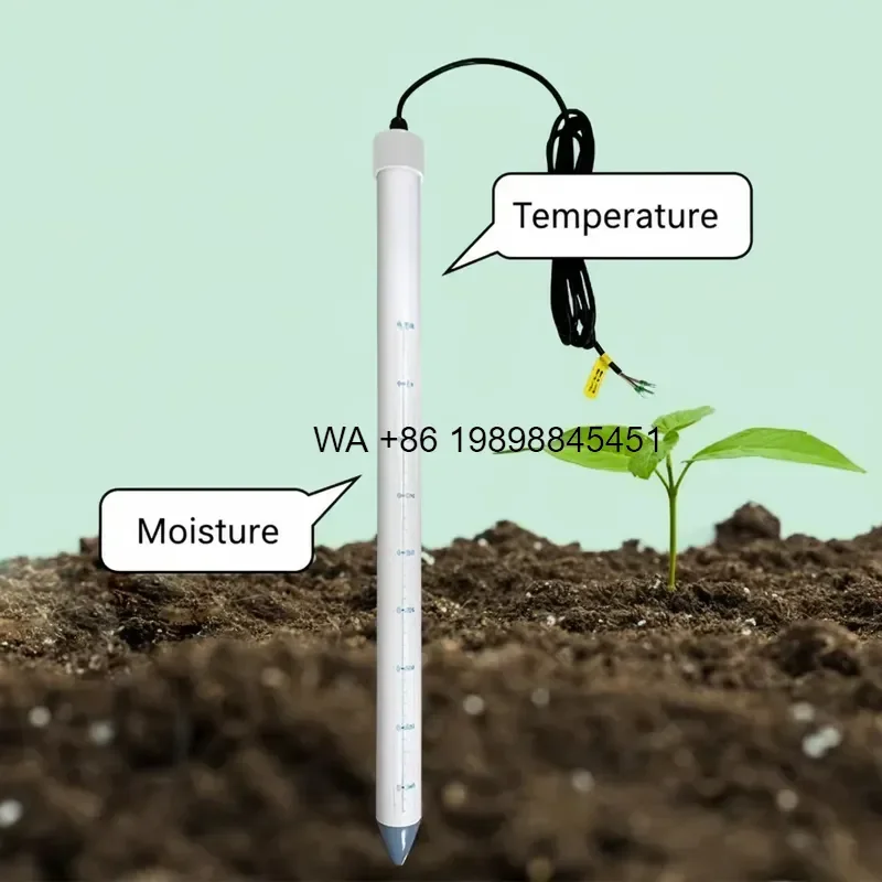 Wmwmnu High Precision RS485 Output Temperature Moisture EC Agriculture Multi-layer Soil Sensor