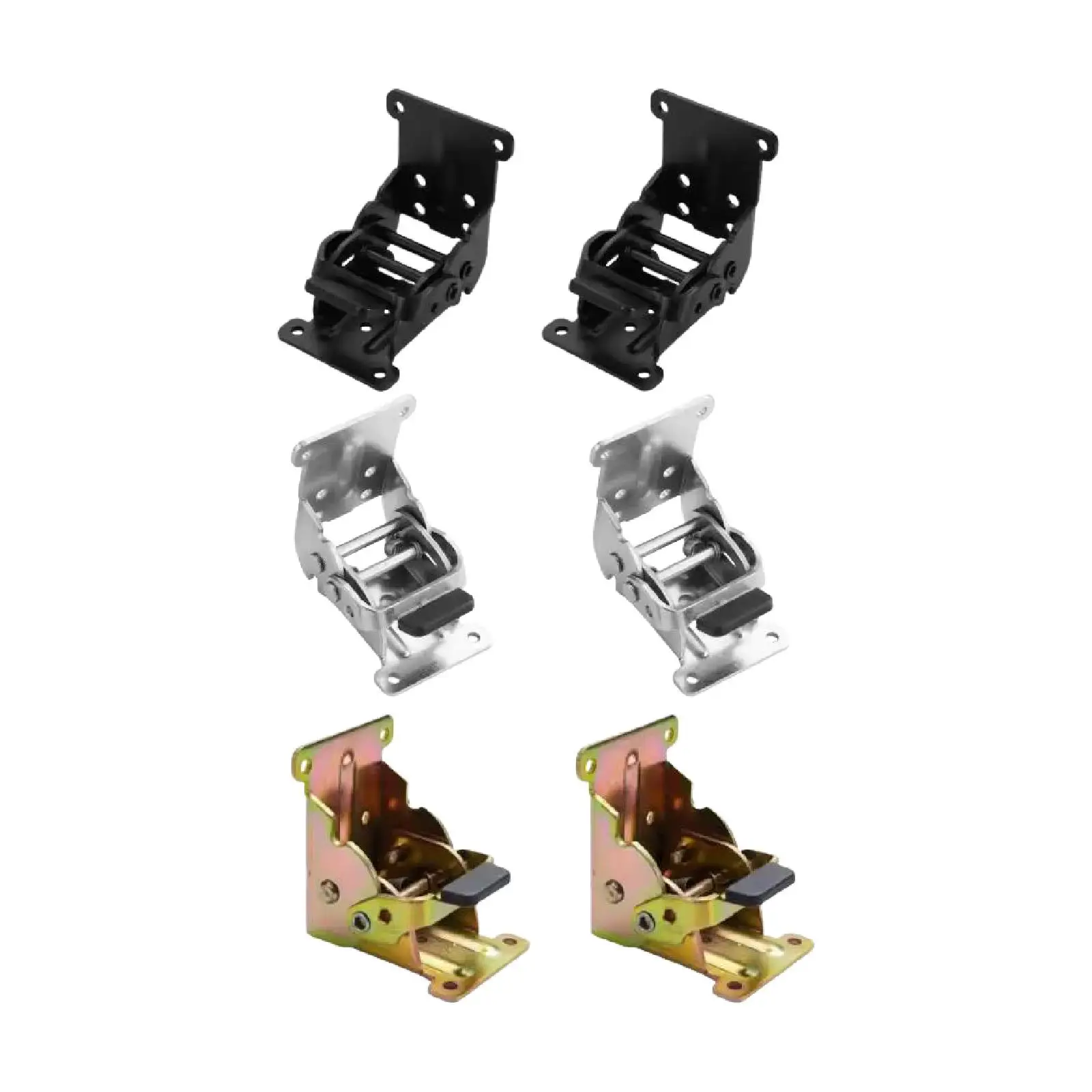 2개 접이식 브래킷 잠금 확장 지지대 스크류 포함 셀프 락 힌지