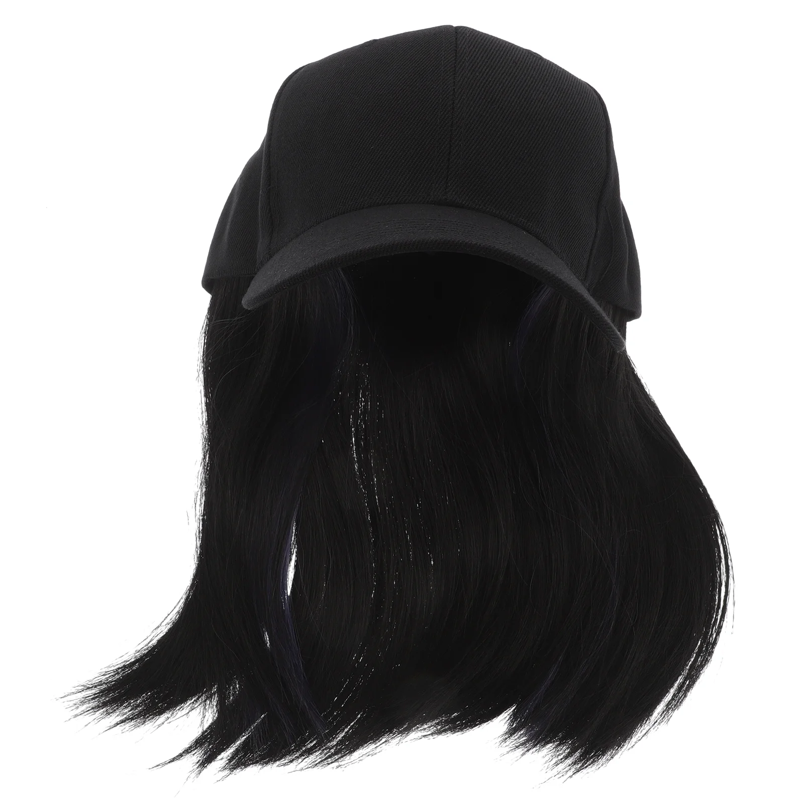 Short Straight Hair Integrated Hat Man Men Hats High Temperature Wire Baseball Cap with Attached