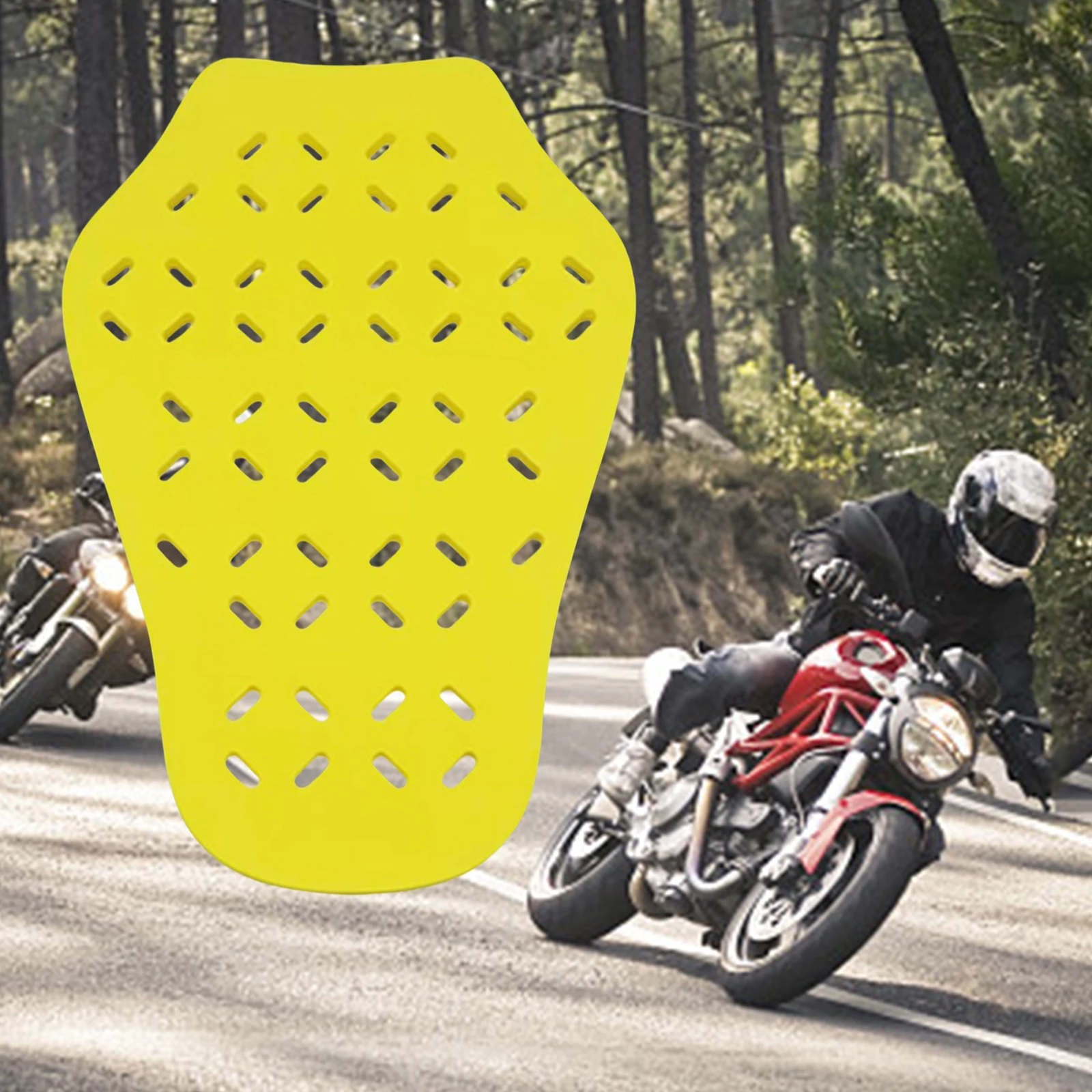 Motorrad Rückens chutz Motorrad Einsatz Rüstung Pads für Skating Erwachsene Männer Frauen Unisex Erwachsene Eva langlebig gelb
