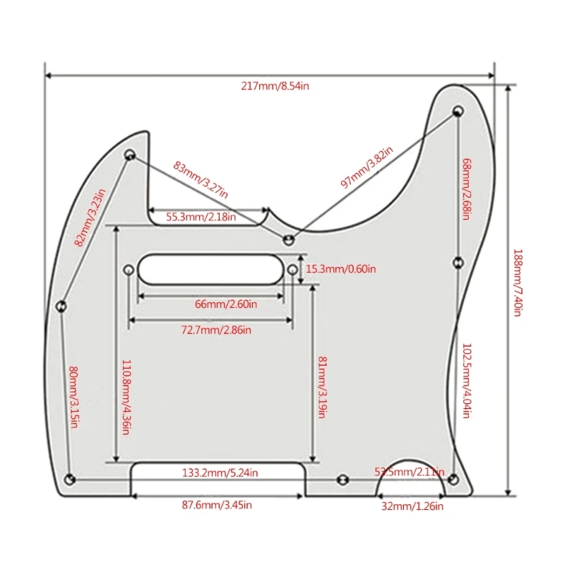 11UE TL-Scratch Plate for USA/Mexico Tele-Telecaster Guitar Multi-color Electric Guitar Pickguard Scratch Plate Parts