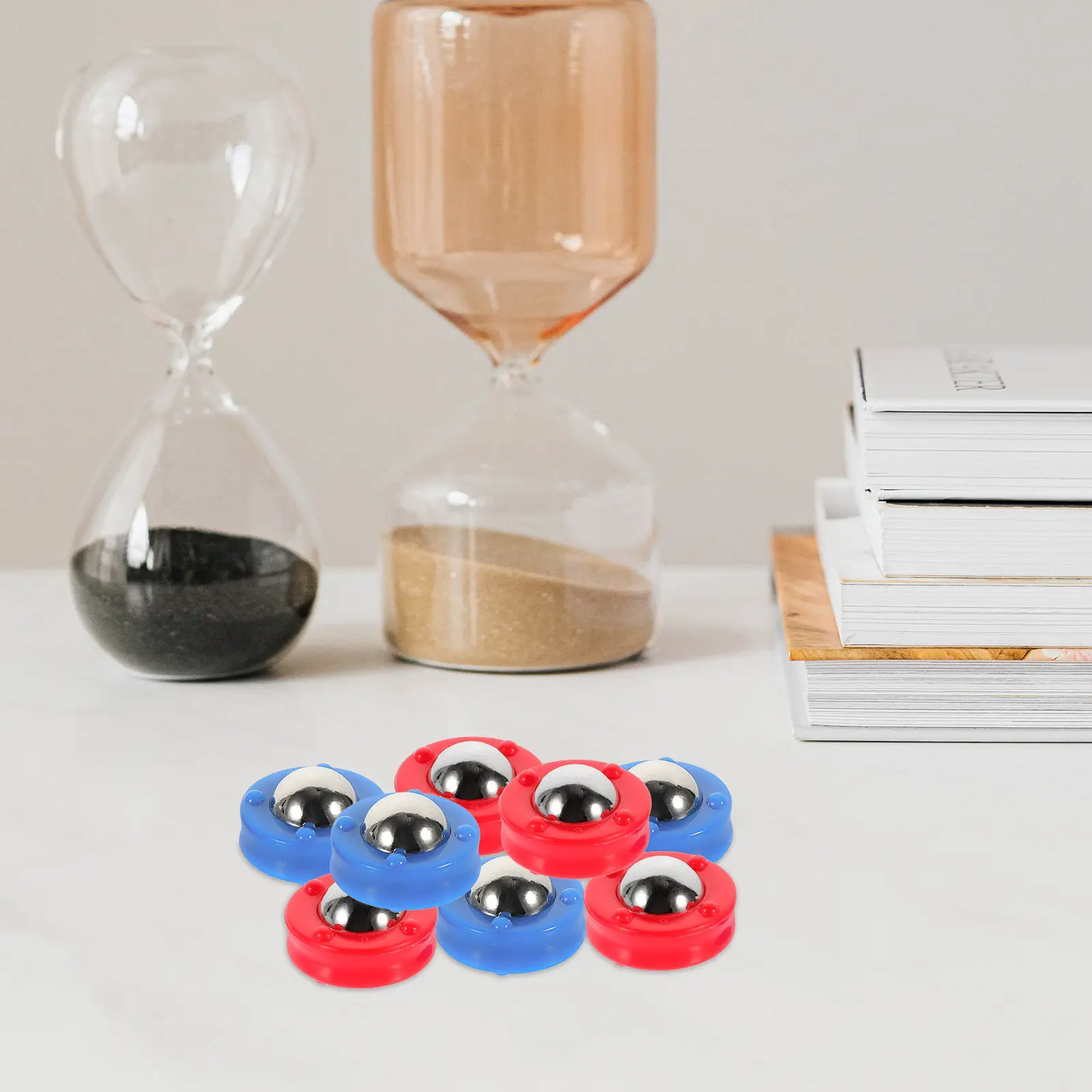 

8Pcs Sand Soccer Balls Rolling Beads for Table Football Foosball Game Replacement Sliding Beads Equipment Balls