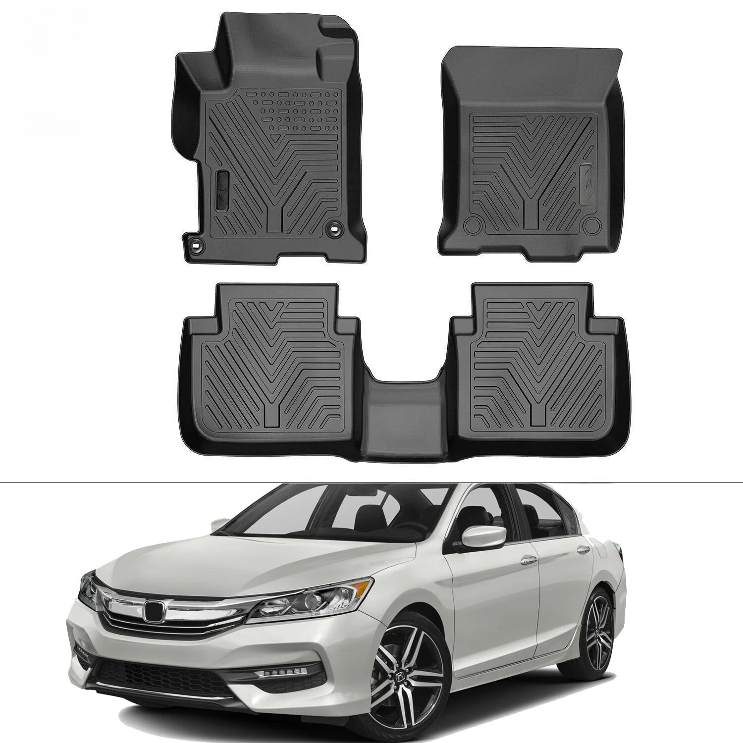 

Всесезонные коврики TPE для Honda Accord Sedan 2013-2017 годов, защитные вкладыши для салона автомобиля