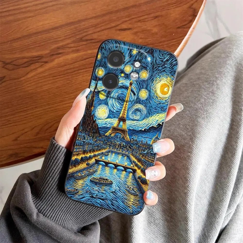 

Art Oil Painting Relief Phone Case For Infinix TECNO POP SPARK SMART 6 7 8 9 10 CAMON 50 40 30 30S 20 20C Case Funda Shell Cover