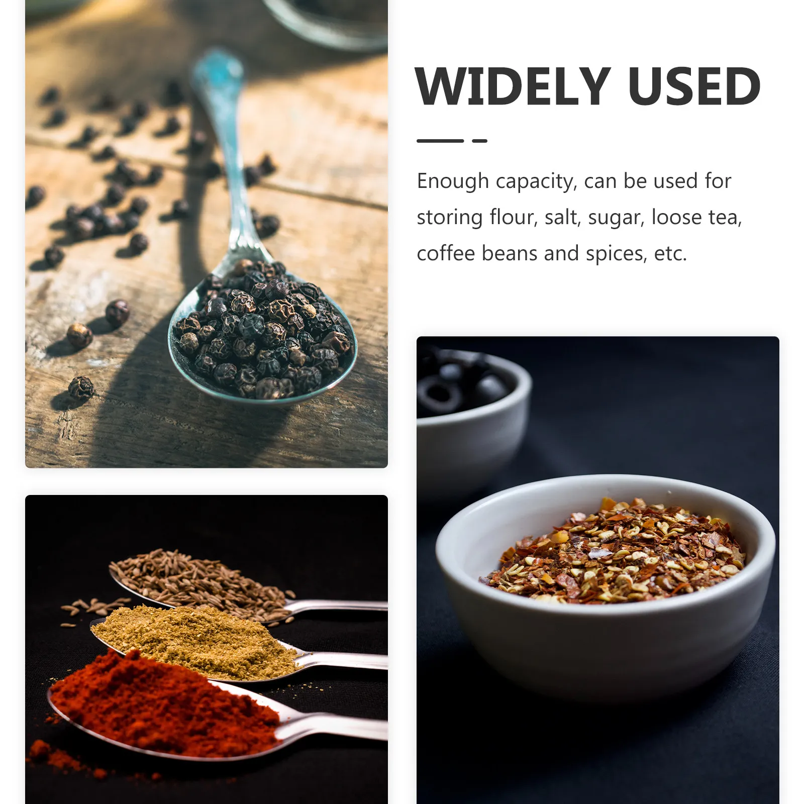 European Condiment Container Iron Spice Jar Delicate Texture Exquisite Shape for Salt Sugar Coffee Beans Spices Flour Tea Home