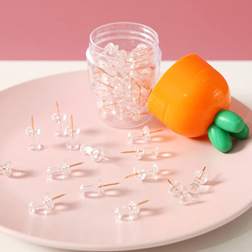 

Decorative Carrot Paper Clips Office Supplies Cute Planner Clips Thumbtacks Push Pins Small Multiuse Stationery Accessories