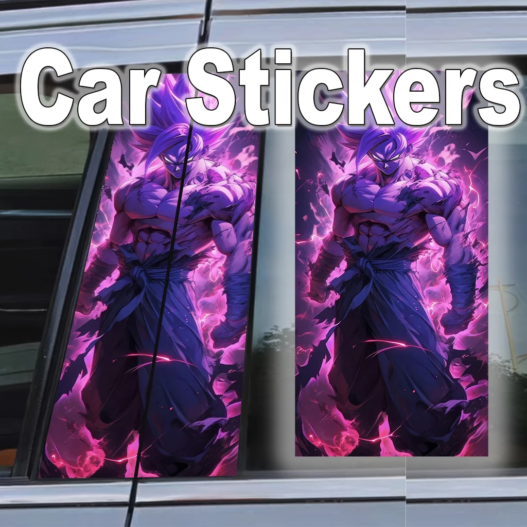 

Car Sticker B-pillar Anti-scratch Anti-rub Waterproof Sticker Super Saiyan Dragon Ball Anime Self-adhesive Decoration Auto Parts