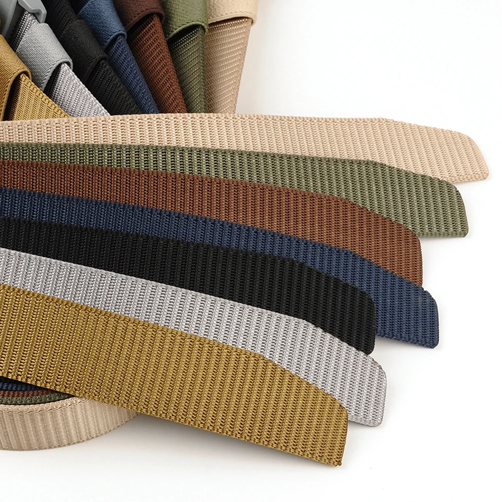 

Canvas Belt Lightweight Nylon Breathable Flexible Hard Plastic Buckle Matte Non Metallic Casual Outdoor Daily Matching