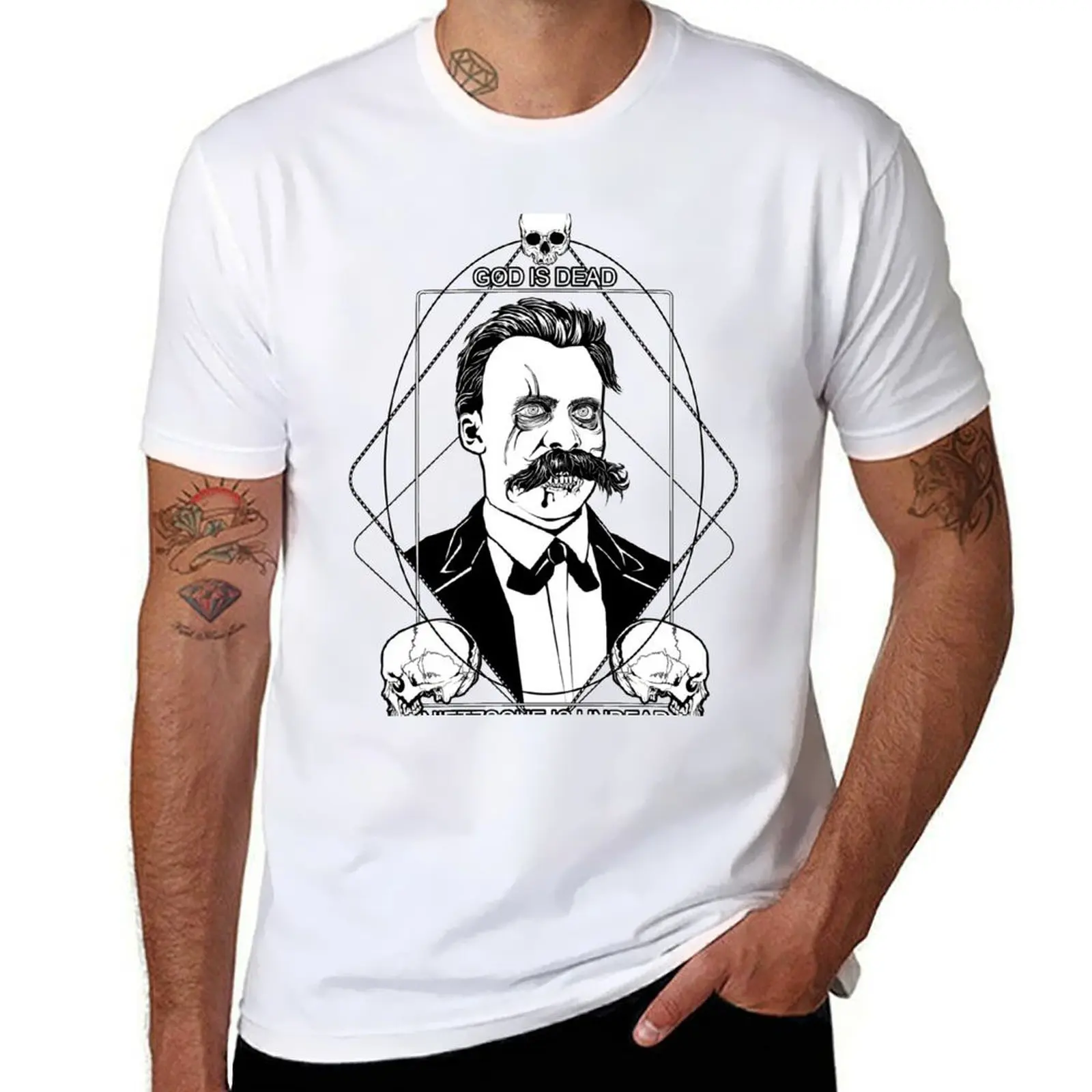 

GOD IS DEAD. NIETZSCHE IS UNDEAD. T-Shirt t shirts designer essential t shirt T-Shirt