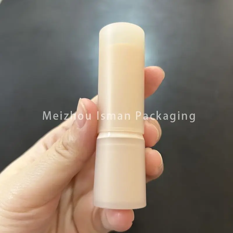 50Pcs luxury empty round nude lipstick container tube cosmetic refillable lip balm container packaging 12.1mm