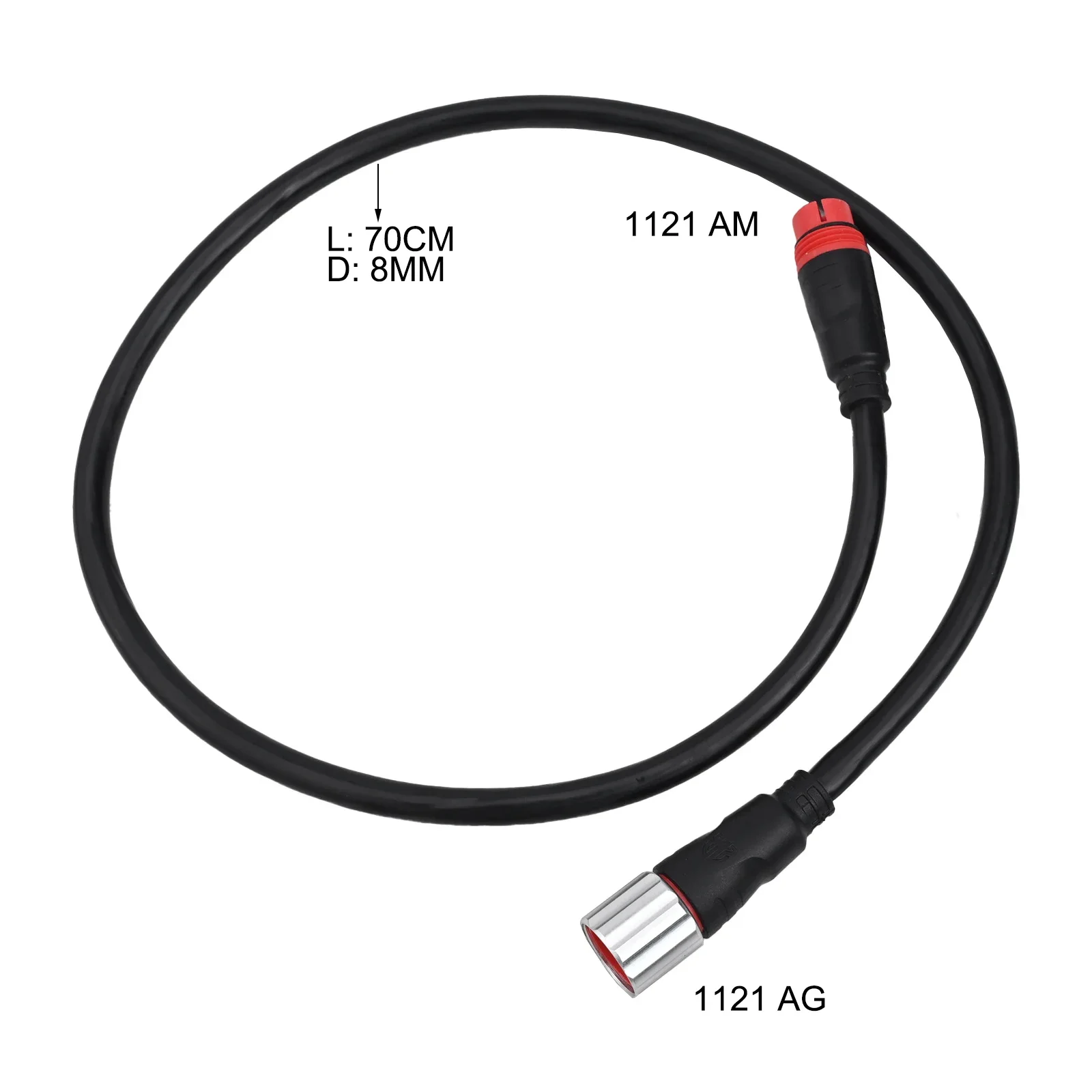 

3mm Core Cable 3 Square Thread 11 Core Electrical Connections Screw Knobs Wear Resistance 70CM Length ABS Plastic