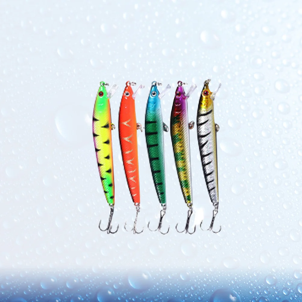 5 Pcs Fishing Lures Togue Plate Movable Bait Lifelike Bionic Supplies Accessories