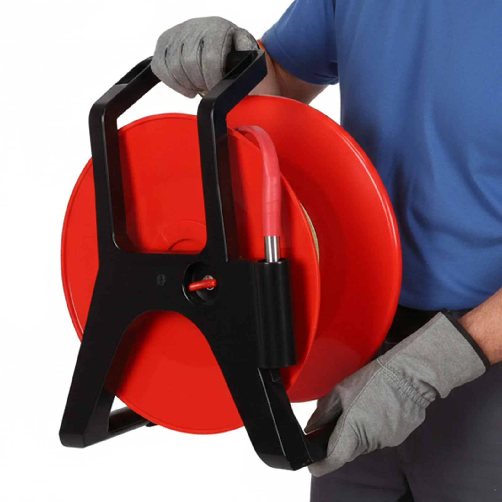 

164ft/50m Wells Depth Meter with Fixed Probe and Steel Tape Well Water Level Indicator for Wells Boreholes Reservoirs and Pipes