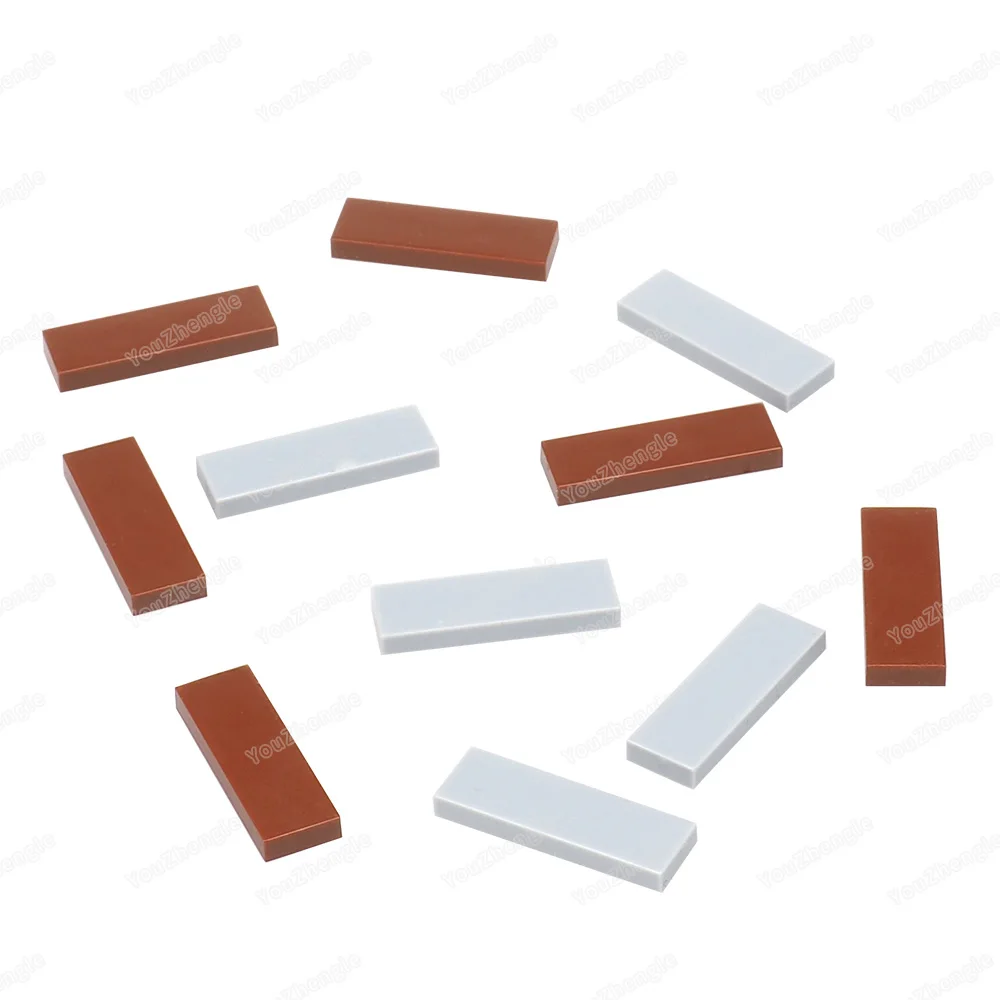 63864 Bouwsteen 1x3 Dots Low Board Tegels Accessoires Kleine Deeltjes Model Figuren Scènes Militaire Stad Kind Geschenken diy Speelgoed