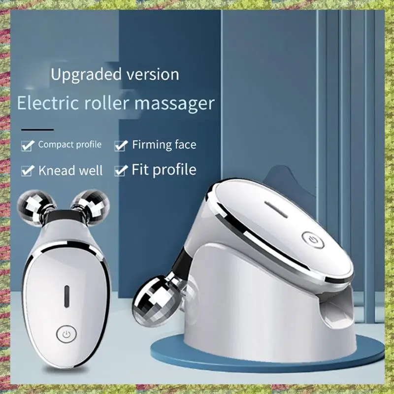 ABKB 미세 전류 진동 미용 기기 전기 페이스 리프트 롤러 마사지 피부 강화 마사지 미용 장치