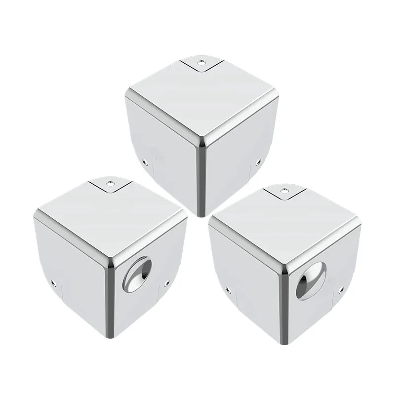 4 Pieces of Anti-Collision Accessories - Stainless Steel and Aluminum Three-Sided Corner Guards and Metal Corner Bracket - view 4