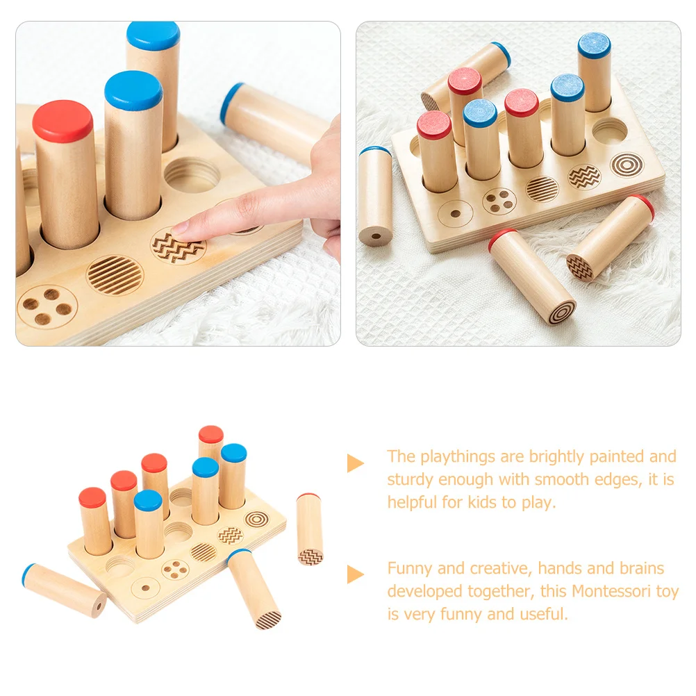 1 set aanraaksensorische geluidsbuizen houten educatief voor kinderen auditieve training Montessori speelgoed peuters verlichting
