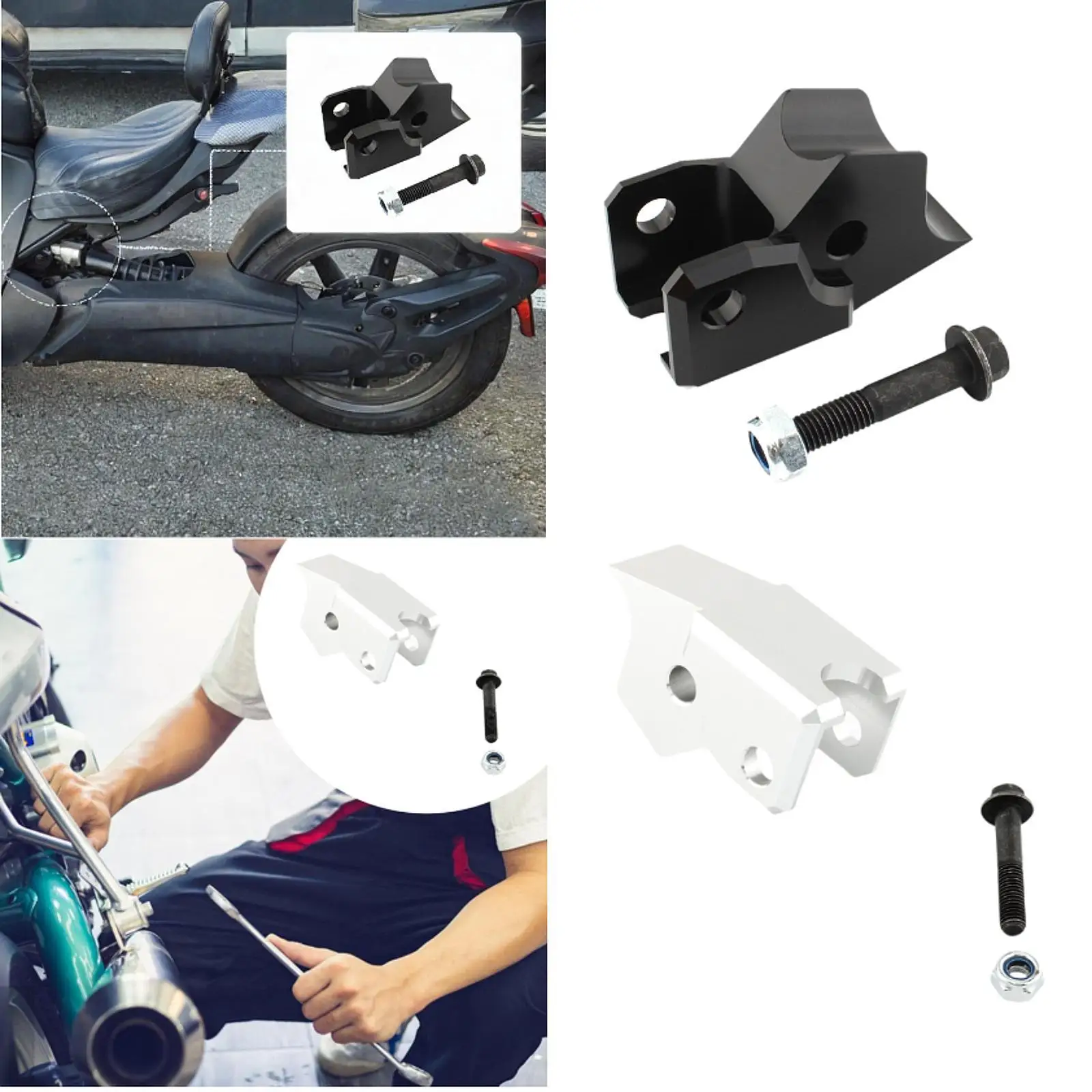 Durable Rear Shock Lift Set Motorcycle Suspension Spacer Professional Upgrade for Can Am 600 9