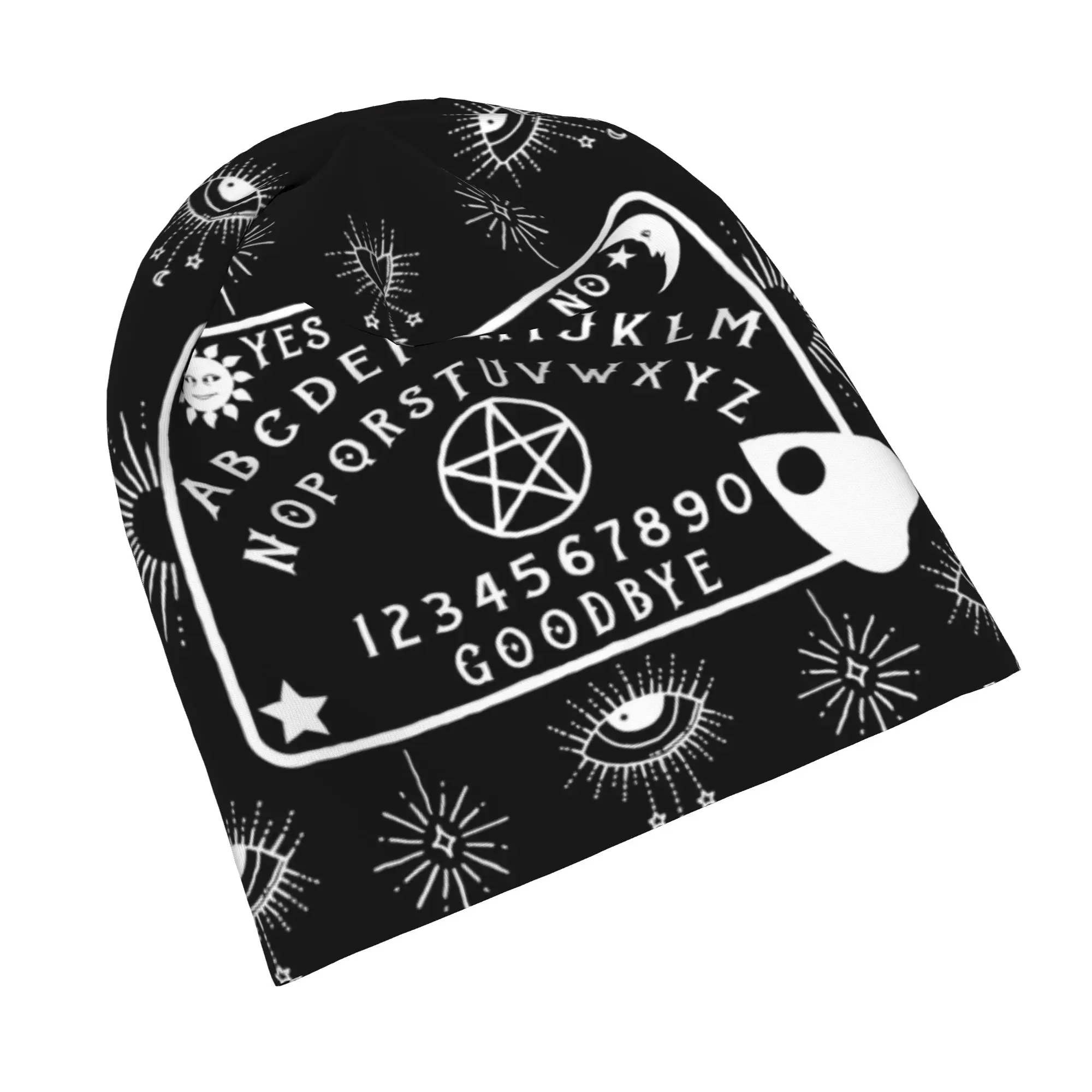 Spirit Ouija Board Cheeky Witch Bonnet Hat Casual Outdoor Skullies Beanies Hat Magic Mystical for Men Women Spring Dual-use Caps
