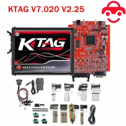 2024 Nieuwe Onbeperkte Eu Ktag V7.020 4 Geleid 2.25 Online Kess V5.017 2.80 K-Tag 7.020 Master Kess 5.017 Obd2 Tuning Ecu Programmeur