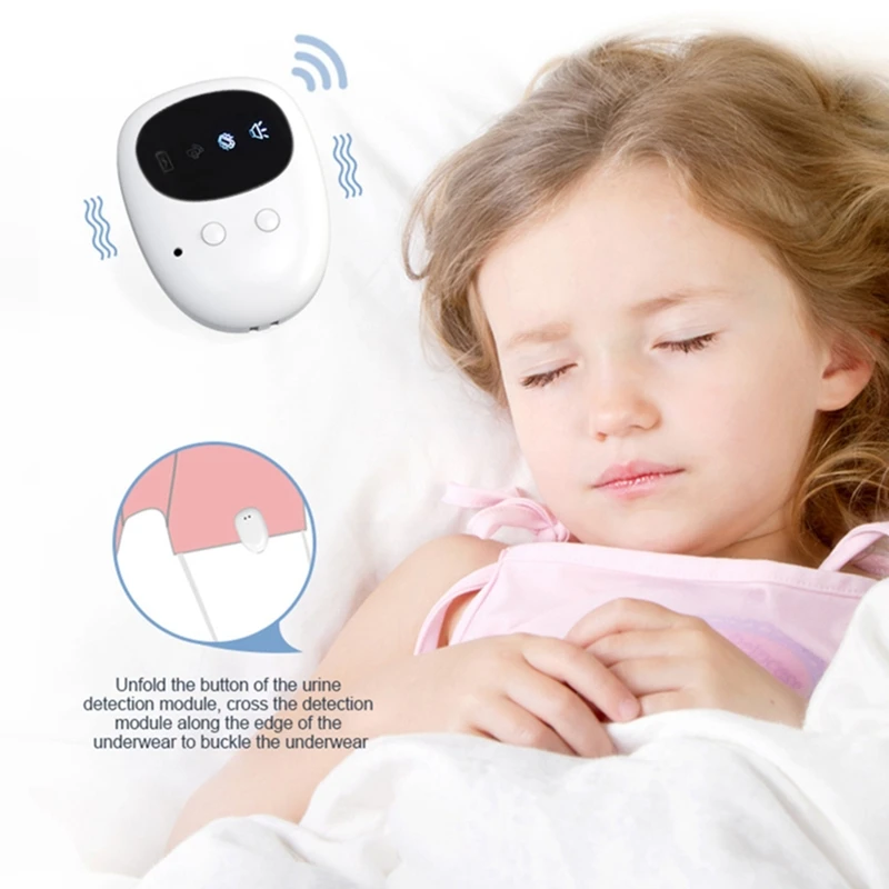 Wireless Bedwetting Alarm Pee Alarm With Receiver Clip-On Transmitter Bedwetting Reminder Device Fit For Kids Potty