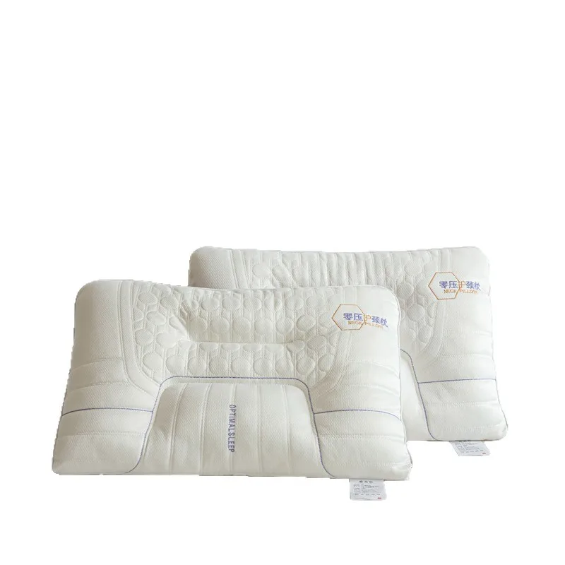 Zero Pressure Cervical Protection Memory Foam Pillow Adult Orthopedic Neck Support Sleeping Pillow Core Rectangle Wave Design