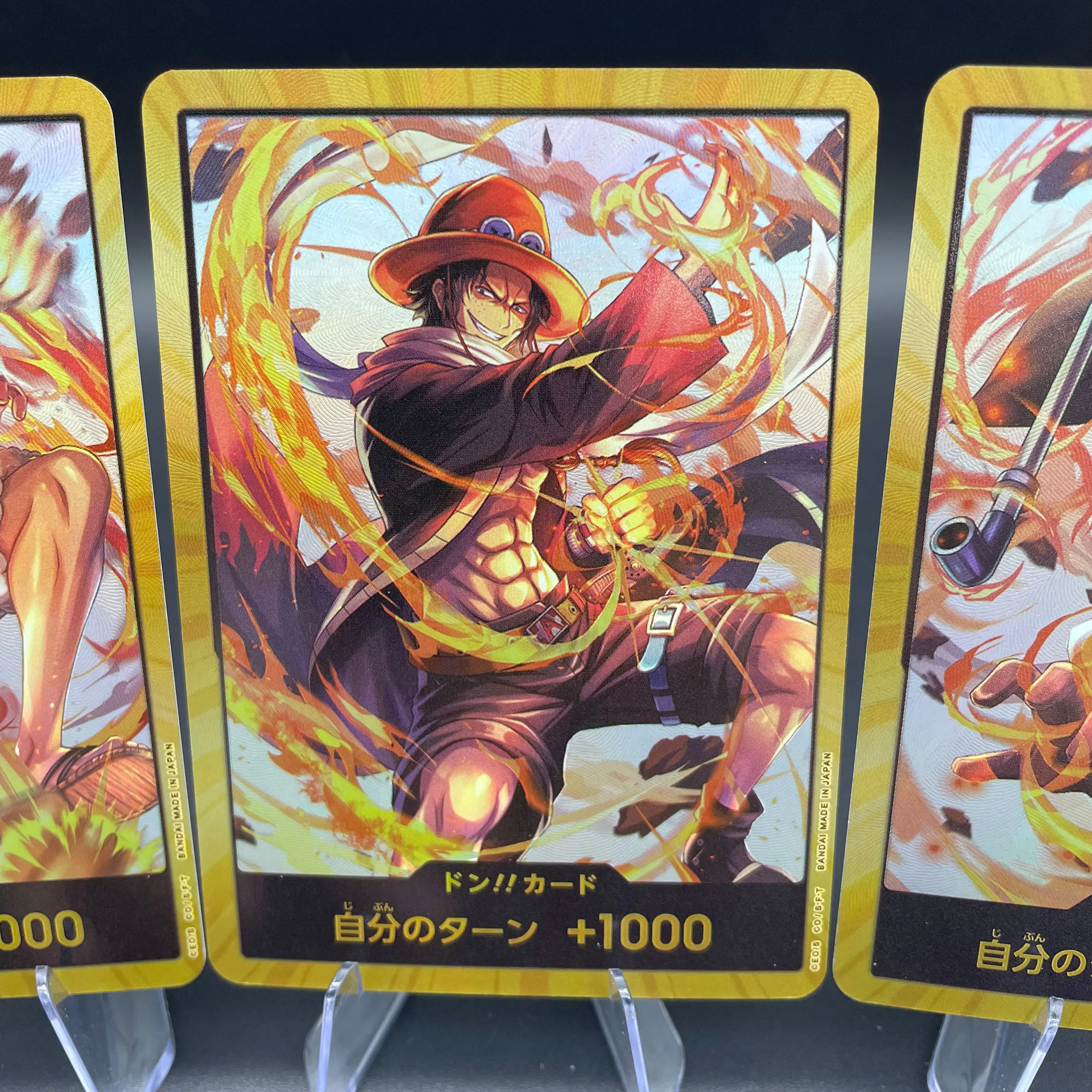 بطاقة تجميع ذاتية الصنع Opcg Stc-13 The Three Brothers Monkey D. Luffy Portgas D. Ace Sabo بطاقة تجميع الملمس هدية #3