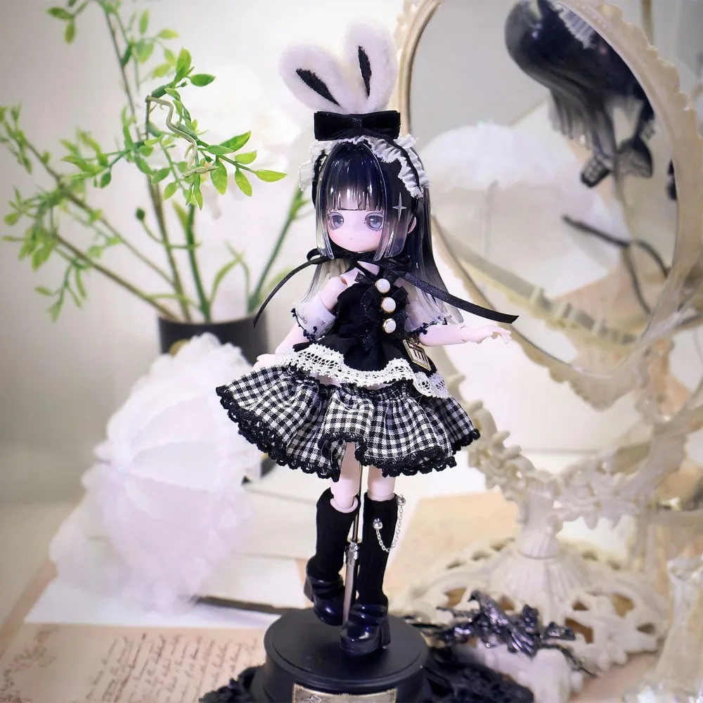 The adorable piano rabbit series 8-12 inch BJD dolls' clothes, 11-17 cm human-sized dolls, 1:8 skirt set view 3