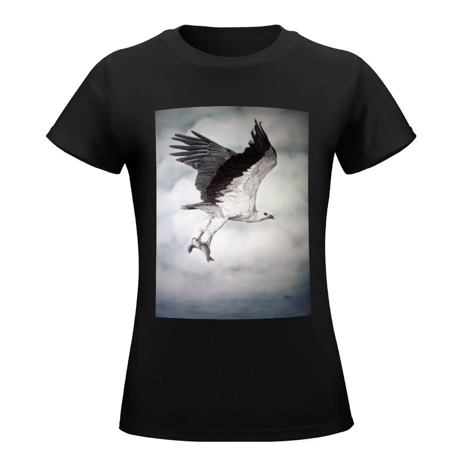 White-bellied Sea-Eagle (Haliaeetus leucogaster) 2 T-Shirt kawaii clothes female Women's tops