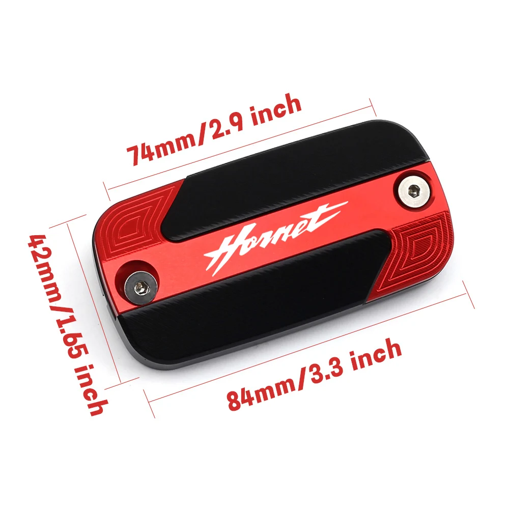 Per Honda Hornet 600 900 CB600F CB 600F 1998-2014 Moto In Lega di Alluminio Serbatoio Freno Anteriore Serbatoio Fluido Tappo di Copertura Parti
