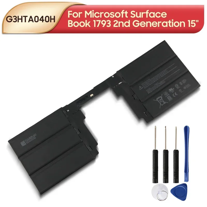 New Replacement Battery G3HTA040H G3HTA041H For Microsoft Surface Book 2 2nd Gen 15