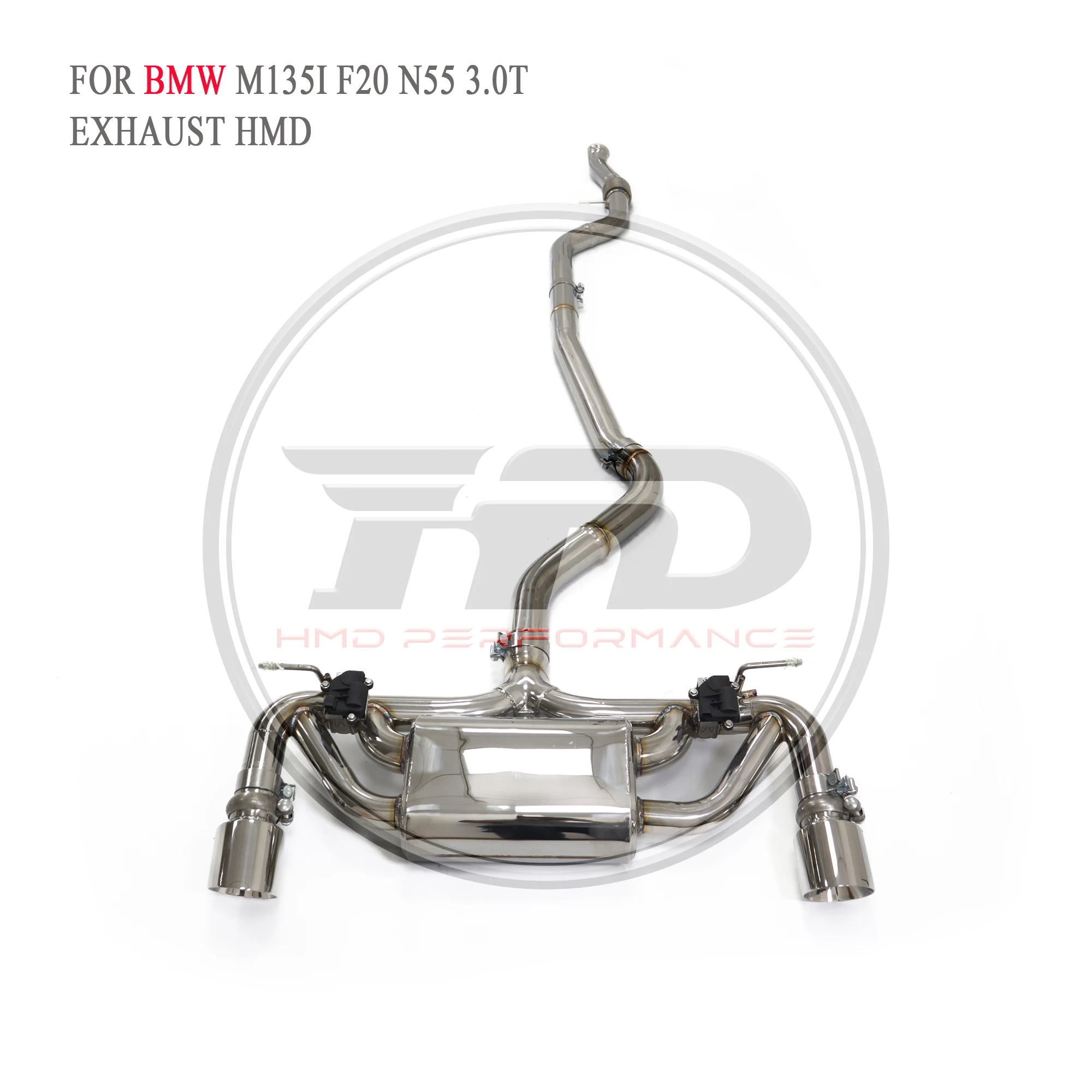 

HMD exhaust system For BMW M135I F20 N55 3.0T exhaust Catback stainless steel valve exhaust performance upgrade