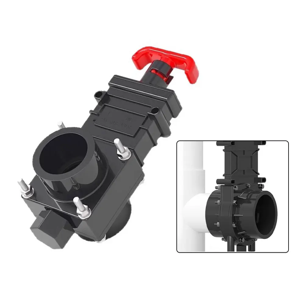 

RV Sewer Gate Valve Shut Off Valve With Leak-proof Cap Pulltype Sewer Hose Valve RV Sewer Gate Valve Effectively Eliminates Leak